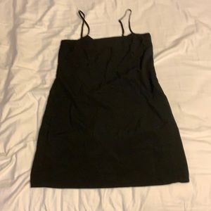 Black mini dress